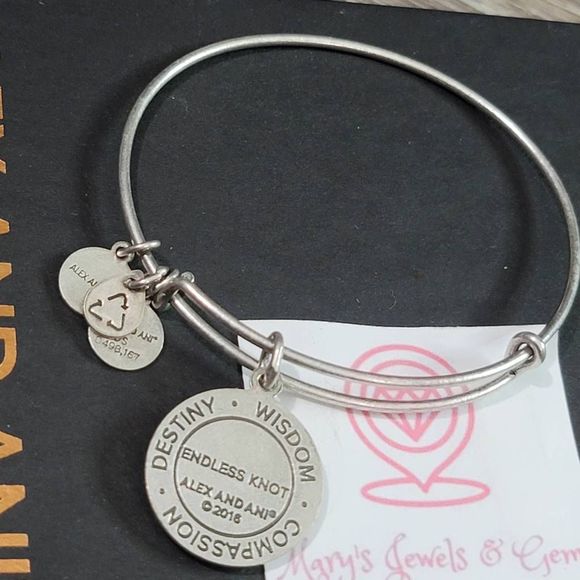 Alex and Ani Endless Knot Bangle Bracelet - Picture 3 of 3